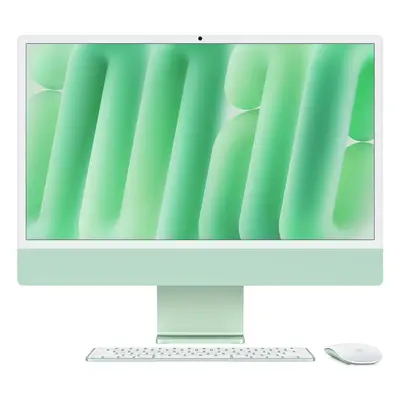 iMac 24“ 4.5K displej, Apple M4 10jádrové CPU, 10jádrové GPU, 16GB, 256GB SSD, CZ - zelený