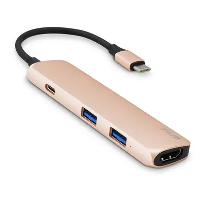 iSTYLE USB-C HUB adaptér zlato černý K-PL9915112000004