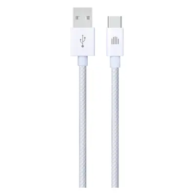 Dviced Cable USB-A to USB-C Nylon Textile 1,25m - White