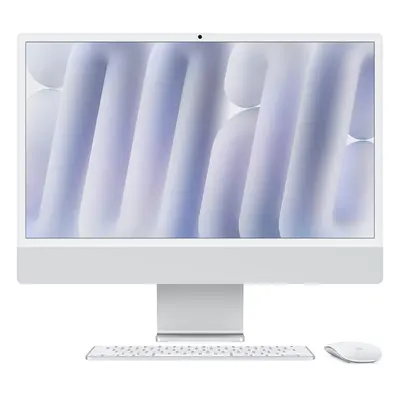 iMac 24“ 4.5K displej, Apple M4 8jádrové CPU, 8jádrové GPU, 16GB, 256GB SSD, CZ - stříbrný