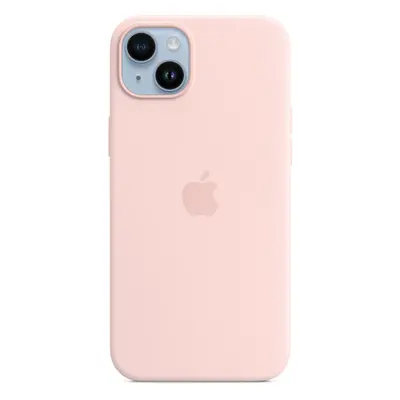 Apple iPhone 14 Plus Silicone Case with MagSafe - Chalk Pink