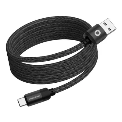 Magnetický 27W nabíjecí kabel Mobile Origin Original Cable USB-A / USB-C 1m - černý