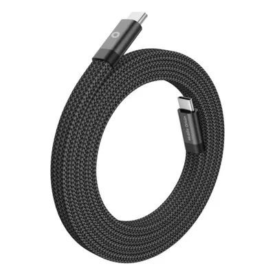 Magnetický 60W nabíjecí kabel Mobile Origin Original Flat Cable USB-C / USB-C 1m - černý