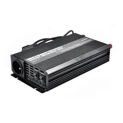 Měnič napětí Carspa UPS600-12 12V/230V 600W s nabíječkou 12V/10A a funkcí UPS