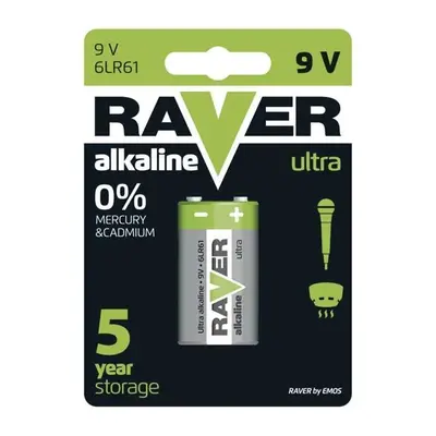 GP Alkalická baterie 9V - Raver