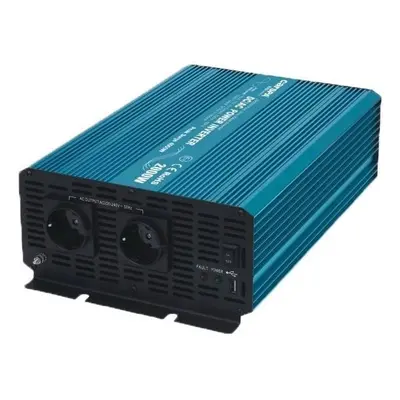 Měnič napětí Carspa P2000U-24, 24V/230V+USB, 2000W, čistá sinusovka