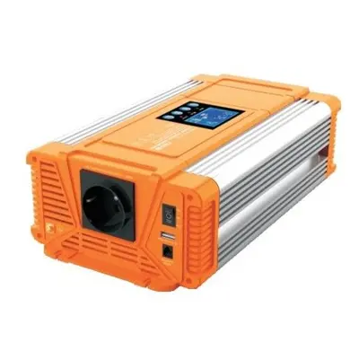 Měnič napětí Carspa PX700-12, 12V/230V+USB 700W čistá sinusovka