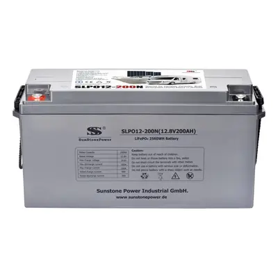 LiFePO4 Baterie 12V/200Ah, SLPO12-200N HC200A Sunstone Power