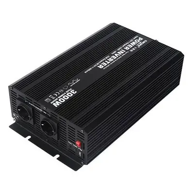 Měnič napětí Carspa CAR3KU-12 12V/230V+USB 3000W, modifikovaná sinus