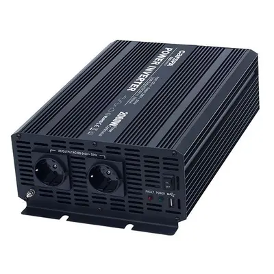 Měnič napětí Carspa CAR2KU-12 12V/230V+USB 2000W, modifikovaná sinus