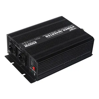 Měnič napětí Carspa CAR2KU-24 24V/230V+USB 2000W, modifikovaná sinus