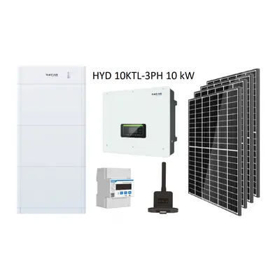 VSelektro Solární sestava Sofar Solar HYD 10KTL-3PH 10 kW BDU+AKU: 10kWh, Počet FVP: 22x460 Wp /