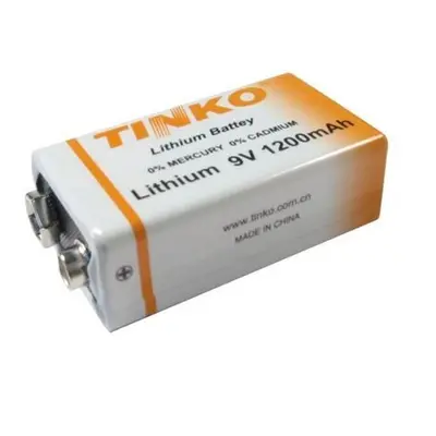 TINKO Lithiová baterie 9V, 1200mAh