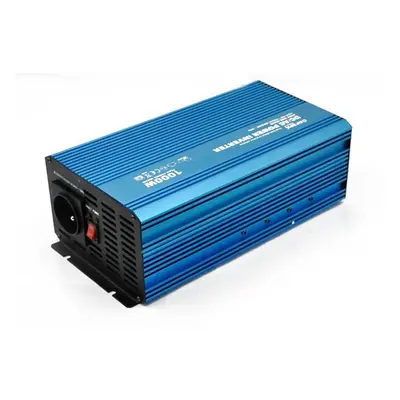 Měnič napětí Carspa P1000U-24, 24V/230V+USB, 1000W, čistá sinusovka