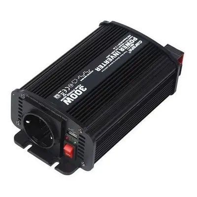 Měnič napětí Carspa CAR300U-24 24V/230V+USB 300W, modifikovaný sinus