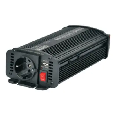 Měnič napětí Carspa CAR600U-242 24V/230V+USB 600W, modifikovaná sinus