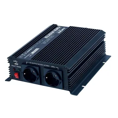 Měnič napětí Carspa CAR1.6KU-12, 12V/230V+USB 1600W, modifikovaná sinus