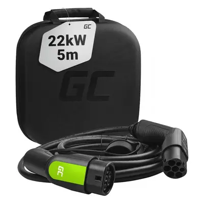 Nabíjecí kabel Typ 2 - 22kW - 5m, Green Cell EV07