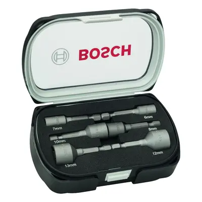 6dílná sada maticových nástavců 1/4" Bosch 6-13 mm