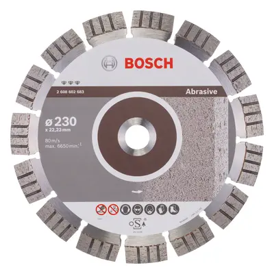 Diamantový segmentový řezný kotouč Bosch Best for Abrasive ø 230 mm