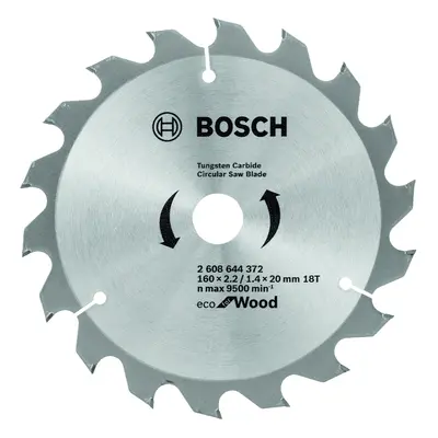 Bosch Eco for Wood 160x2,2/1,4x20 36 zubů 2608644374 Dostupné varianty: Pilový kotouč Bosch Eco 