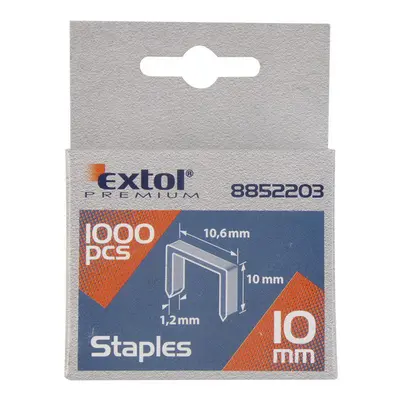 Extol PREMIUM 1000 ks 10,6 x 0,52 x 1,2 mm Dostupné varianty: Spony EXTOL PREMIUM (1000 ks) 10,6