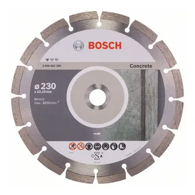 Diamantový segmentový řezný kotouč Bosch Standard for Concrete ø 230x22,23 mm