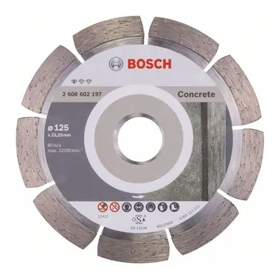 Diamantový segmentový řezný kotouč Bosch Standard for Concrete ø 125x22,23 mm