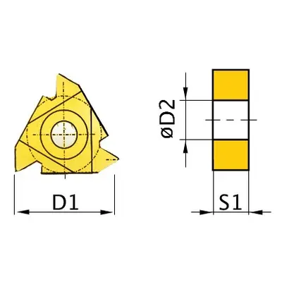 OPTIMUM Břitové destičky AR 60°, 5 ks 3441703