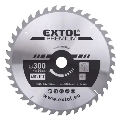 EXTOL PREMIUM pilový kotouč s SK plátky, 300x2,2x30mm, 96T, šířka SK plátků 3,2mm Dostupné varia