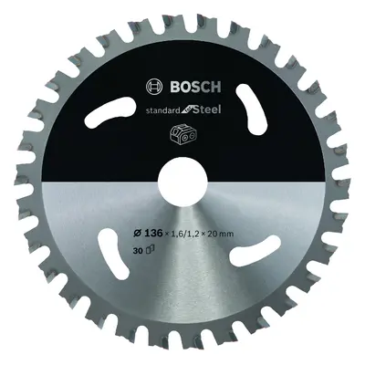 Pilový kotouč Bosch Standard for Steel 136x20 mm/30z.