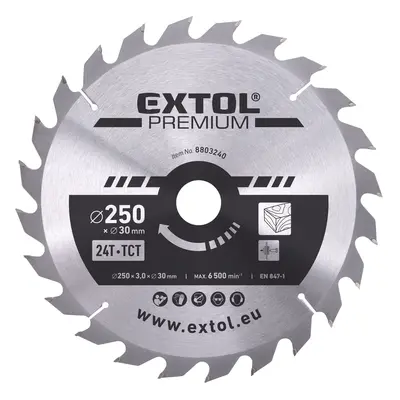 EXTOL PREMIUM 8803242 kotouč pilový s SK plátky, O 250x3,0x30mm, 60T Dostupné varianty: Pilový k