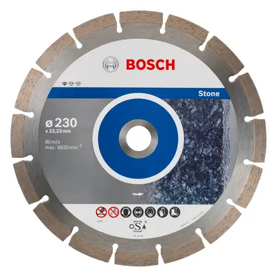 Diamantový segmentový řezný kotouč Bosch Standard for Stone ø 230 mm