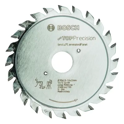 Pilový kotouč Bosch Top Precision best for Laminated Panel 120x22 mm/12+12z.