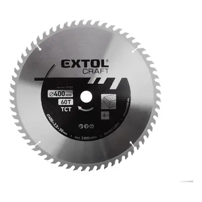 EXTOL CRAFT kotouč pilový s SK plátky, 400x2,5x30mm, 19122