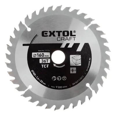 Extol Craft Kotouč pilový 160x20mm, 36 zubů