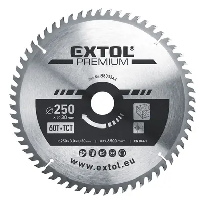 EXTOL PREMIUM 8803242 kotouč pilový s SK plátky, O 250x3,0x30mm, 60T Dostupné varianty: Pilový k