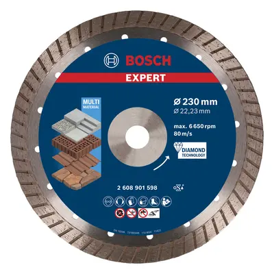 Diamantový řezný kotouč Bosch EXPERT MultiMaterial 230×22,23×2,4×15 mm