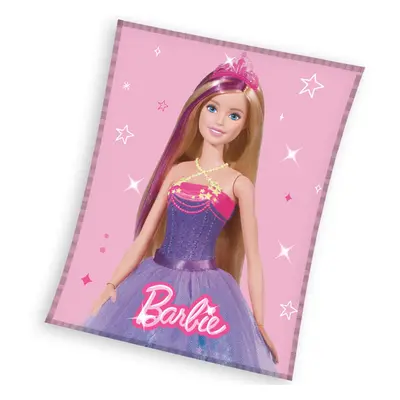 Fleecová dětská deka BARBIE Princezna 150 x 200 cm