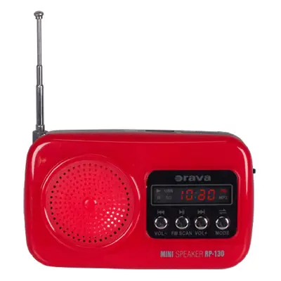 Přenosné radio s USB Orava RP-130 R červené