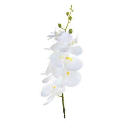 Umělá ORCHIDEJ výhon bílá 87 cm