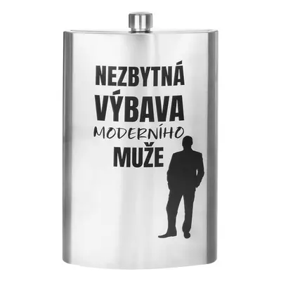 Nerezová kapesní láhev NEZBYTNÁ VÝBAVA MAXI 1,7 l