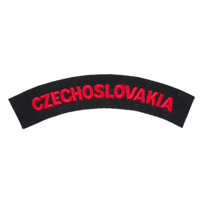 Nášivka: CZECHOSLOVAKIA černá | červená