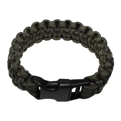 Náramek Paracord 2.3, plast. spona zelený