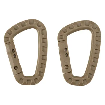 Brandit Karabina D Carabiner 2 Pack [sada 2 ks] camel