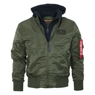 Alpha Industries Bunda MA-1 D-Tec zelená tmavě | černá