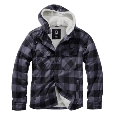 Brandit Bunda Lumberjacket Hooded černá | šedá