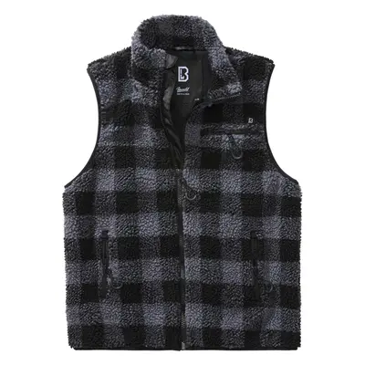 Brandit Vesta Teddyfleece Vest Men černá | šedá