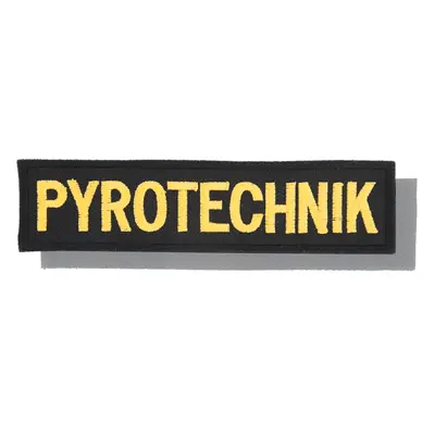 Nášivka: PYROTECHNIK [140x35] [ssz] černá | žlutá