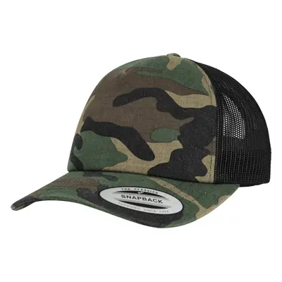 Brandit Čepice Baseball Cap Camo Trucker woodland | černá